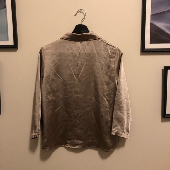 Monk and Lou Satin Button-Down shirt - Picture 3 of 3